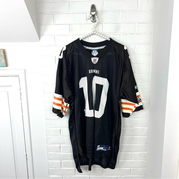 NFL X RBK Brady Quinn Cleveland Browns #10 Football Jersey Size XL - Picture 1 of 14